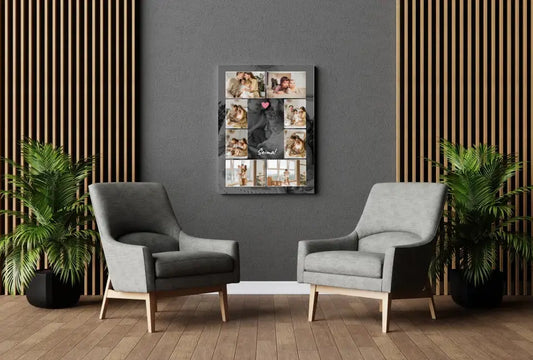 Personalizuotas šeimos spaudinys ant drobės su jūsų nuotraukomis  Drobe -  dovanokis.lt