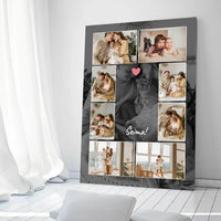 Personalizuotas šeimos spaudinys ant drobės su jūsų nuotraukomis  Drobe -  dovanokis.lt