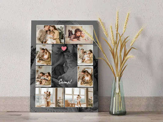 Personalizuotas šeimos spaudinys ant drobės su jūsų nuotraukomis  Drobe -  dovanokis.lt