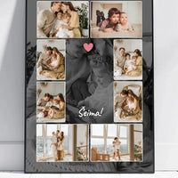 Personalizuotas šeimos įrėmintas plakatas su jūsų nuotraukomis  Posteris(Plakatas) -  dovanokis.lt