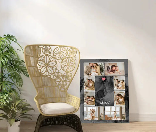 Personalizuotas šeimos spaudinys ant drobės su jūsų nuotraukomis  Drobe -  dovanokis.lt