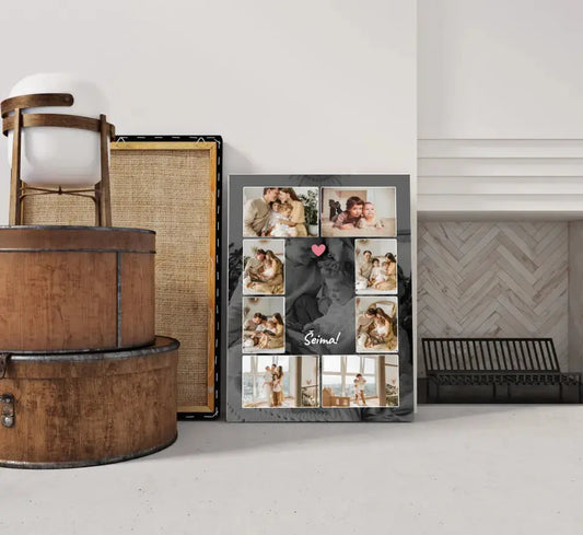 Personalizuotas šeimos spaudinys ant drobės su jūsų nuotraukomis  Drobe -  dovanokis.lt