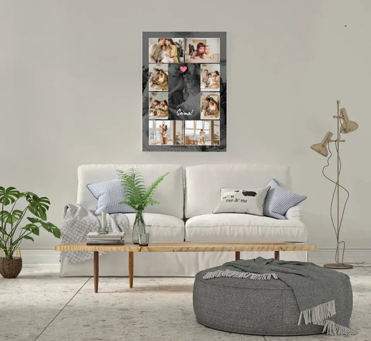 Personalizuotas šeimos spaudinys ant drobės su jūsų nuotraukomis  Drobe -  dovanokis.lt