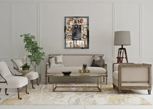 Personalizuotas šeimos spaudinys ant drobės su jūsų nuotraukomis  Drobe -  dovanokis.lt