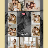 Personalizuotas šeimos spaudinys ant drobės su jūsų nuotraukomis  Drobe -  dovanokis.lt