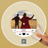 Personalizuota "SoPlayer V2" Vinilinė plokštelė su jūsų nuotrauka permatomas organinis stiklas TeeInBlue