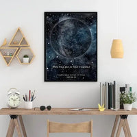 Personalizuotas žvaigždžių žemėlapis, plakatas su rėmeliu  Poster -  dovanokis.lt