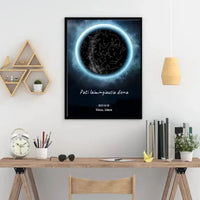 Personalizuotas žvaigždžių žemėlapis, plakatas su rėmeliu  Poster -  dovanokis.lt