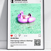 Personalizuotas "Instagram" dizaino įrėmintas plakatas su jūsų nuotrauka ir tekstu  Posteris(Plakatas) -  dovanokis.lt