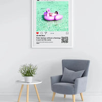 Personalizuotas "Instagram" dizaino įrėmintas plakatas su jūsų nuotrauka ir tekstu  Posteris(Plakatas) -  dovanokis.lt