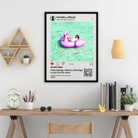 Personalizuotas "Instagram" dizaino įrėmintas plakatas su jūsų nuotrauka ir tekstu  Posteris(Plakatas) -  dovanokis.lt