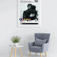 Personalizuotas "Facebook" dizaino įrėmintas plakatas su jūsų nuotrauka ir tekstu  Posteris(Plakatas) -  dovanokis.lt