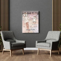 Personalizuota Vaiko Gimimo Metrikų Iliustracija at drobės  Drobe -  dovanokis.lt