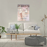 Personalizuota Vaiko Gimimo Metrikų Iliustracija at drobės  Drobe -  dovanokis.lt