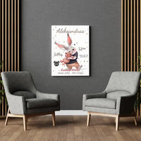 Personalizuota Berniuko Gimimo Metrikų Iliustracija ant drobės  Drobe -  dovanokis.lt