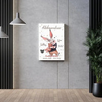 Personalizuota Berniuko Gimimo Metrikų Iliustracija ant drobės  Drobe -  dovanokis.lt