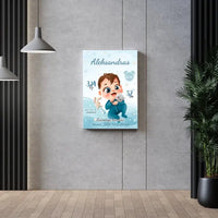 Personalizuota Berniuko Gimimo Metrikų Iliustracija ant drobės  Drobe -  dovanokis.lt