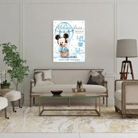 Personalizuota Berniuko Gimimo Metrikų Iliustracija ant drobės  Drobe -  dovanokis.lt