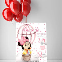 Personalizuota Mergaitės Gimimo Metrikų Iliustracija ant drobės  Drobe -  dovanokis.lt