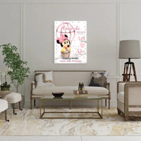 Personalizuota Mergaitės Gimimo Metrikų Iliustracija ant drobės  Drobe -  dovanokis.lt