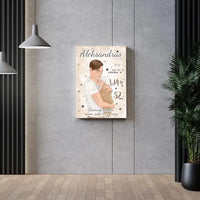 Personalizuota Berniuko Gimimo Metrikų Iliustracija ant drobės  Drobe -  dovanokis.lt