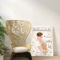 Personalizuota Berniuko Gimimo Metrikų Iliustracija ant drobės  Drobe -  dovanokis.lt