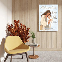 Personalizuota Berniuko Gimimo Metrikų Iliustracija ant drobės  Drobe -  dovanokis.lt