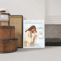 Personalizuota Berniuko Gimimo Metrikų Iliustracija ant drobės  Drobe -  dovanokis.lt