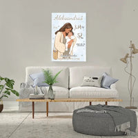 Personalizuota Berniuko Gimimo Metrikų Iliustracija ant drobės  Drobe -  dovanokis.lt