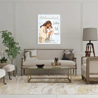 Personalizuota Berniuko Gimimo Metrikų Iliustracija ant drobės  Drobe -  dovanokis.lt