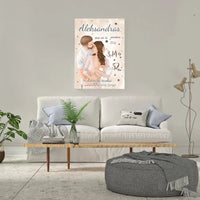 Personalizuota Berniuko Gimimo Metrikų Iliustracija ant drobės  Drobe -  dovanokis.lt