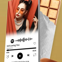 Personalizuotas "Spotify" šokoladas su jūsų nuotrauka TeeInBlue Šokoladas