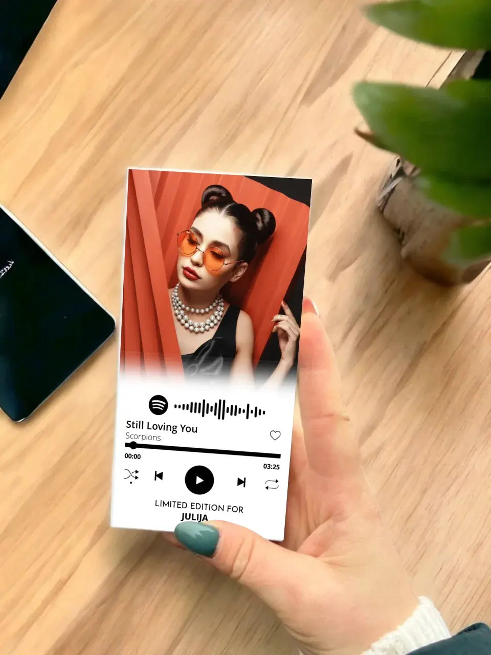 Personalizuotas "Spotify" šokoladas su jūsų nuotrauka TeeInBlue Šokoladas