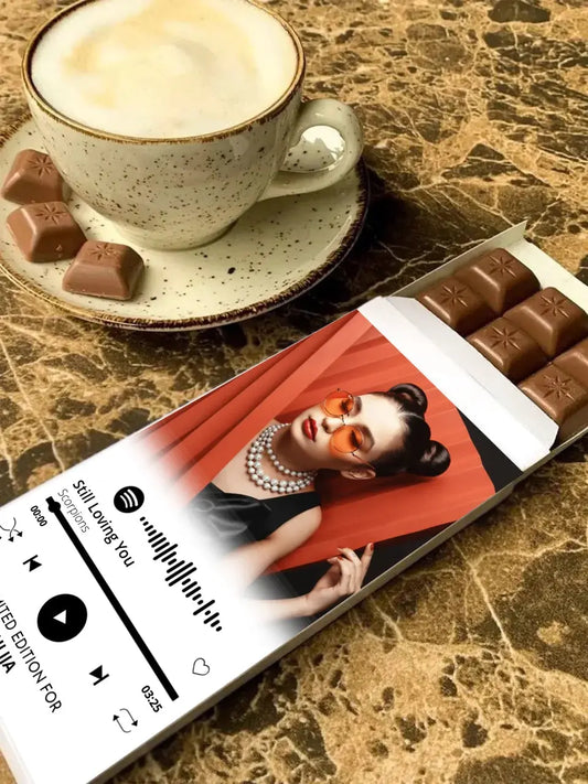 Personalizuotas "Spotify" šokoladas su jūsų nuotrauka TeeInBlue Šokoladas