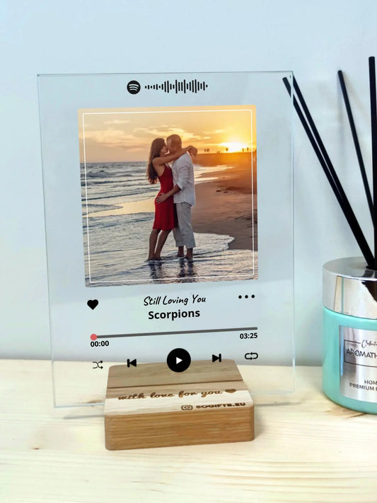 Personalizuotas "Spotify" stiklinis posteris su jūsų nuotrauka TeeInBlue Stiklas