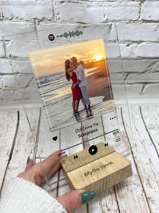 Personalizuotas "Spotify" stiklinis posteris su jūsų nuotrauka TeeInBlue Stiklas