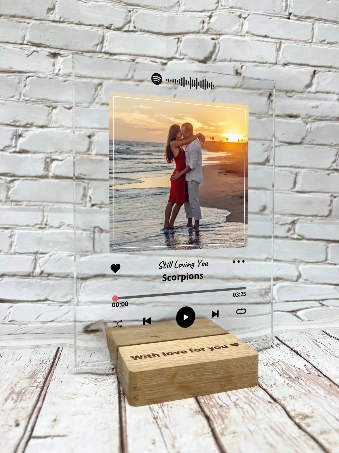 Personalizuotas "Spotify" stiklinis posteris su jūsų nuotrauka TeeInBlue Stiklas