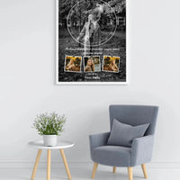 Personalizuotas žvaigždžių žemėlapis, plakatas su rėmeliu  Posteris(Plakatas) -  dovanokis.lt