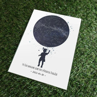 Personalizuotas vaikiškas žvaigždžių žemėlapis mergaitei, stiklinis posteris  Stiklas -  dovanokis.lt