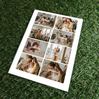 Personalizuotas šeimos maketo stiklinis posteris su jūsų nuotraukomis, mylinčių žmonių sukurta planeta  Stiklas -  dovanokis.lt