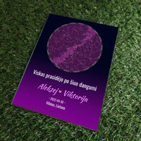 Personalizuotas žvaigždžių žemėlapis, stiklinis posteris. DVNS-022  Stiklas -  dovanokis.lt