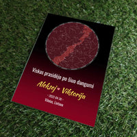 Personalizuotas žvaigždžių žemėlapis, stiklinis posteris. DVNS-024  Stiklas -  dovanokis.lt