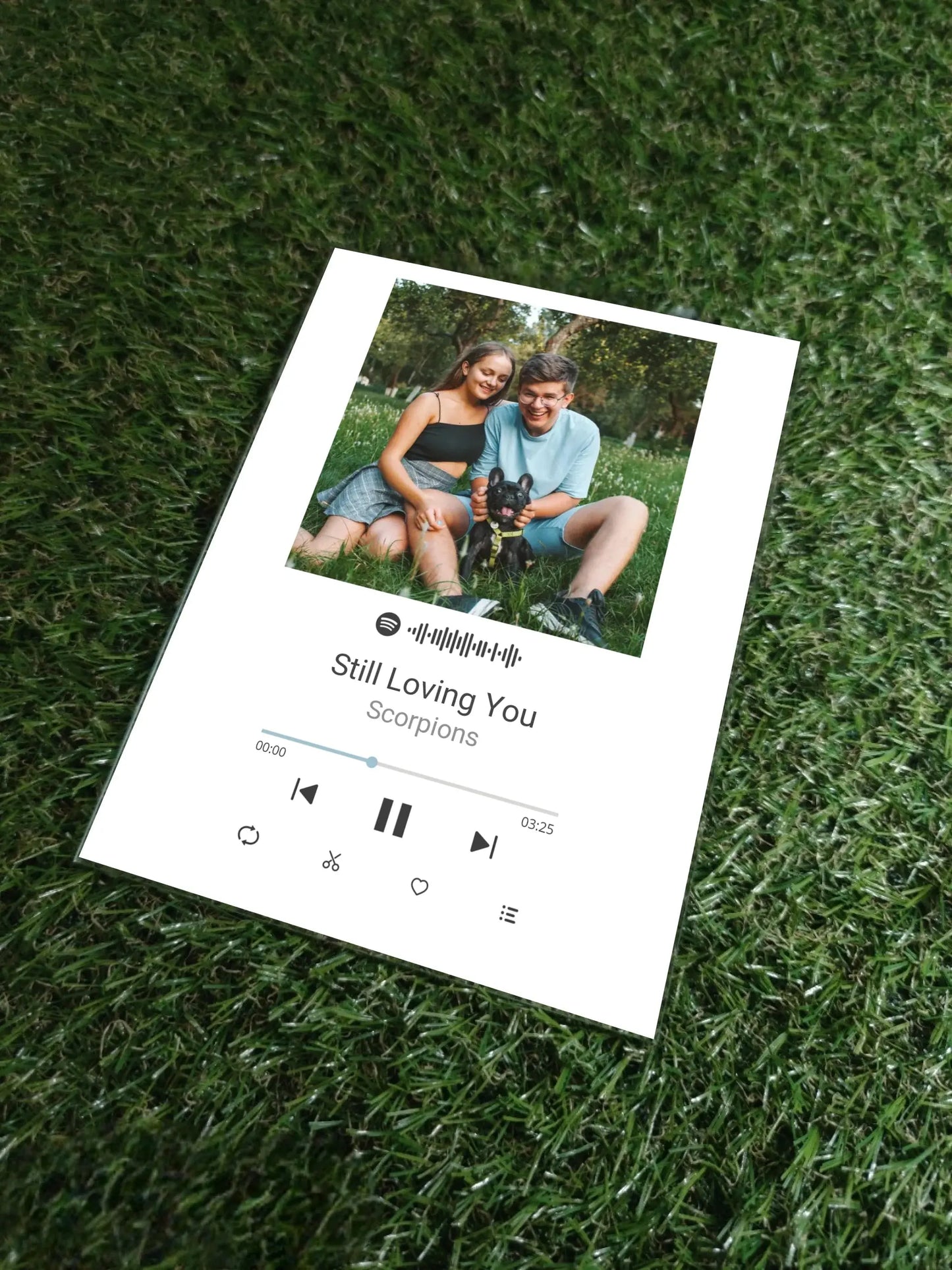 Personalizuotas muzikinis grotuvas "Spotify", stiklinis posteris. MZGR-007  Stiklas -  dovanokis.lt