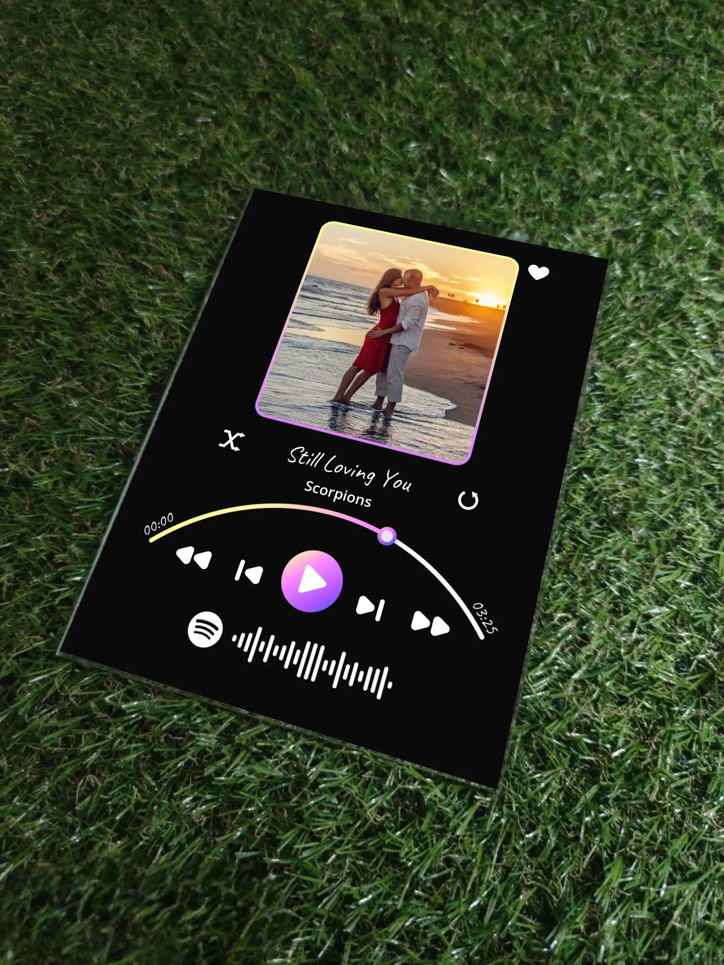 Personalizuotas muzikinis grotuvas "Spotify", stiklinis posteris. MZGR-017  Stiklas -  dovanokis.lt