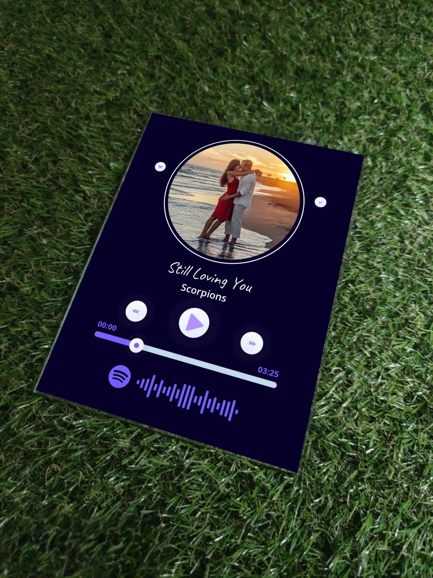 Personalizuotas muzikinis grotuvas "Spotify", stiklinis posteris. MZGR-019  Stiklas -  dovanokis.lt