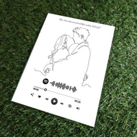 Personalizuotas muzikinis grotuvas "Spotify", stiklinis posteris. MZGR-014D  Stiklas -  dovanokis.lt