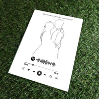 Personalizuotas muzikinis grotuvas "Spotify", stiklinis posteris. MZGR-014F  Stiklas -  dovanokis.lt