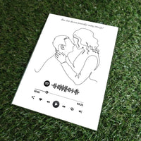 Personalizuotas muzikinis grotuvas "Spotify", stiklinis posteris. MZGR-014G  Stiklas -  dovanokis.lt