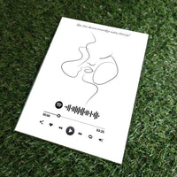 Personalizuotas muzikinis grotuvas "Spotify", stiklinis posteris. MZGR-014H  Stiklas -  dovanokis.lt