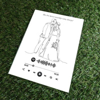 Personalizuotas muzikinis grotuvas "Spotify", stiklinis posteris. MZGR-014J  Stiklas -  dovanokis.lt